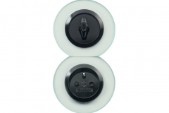 Berker serie 1930 ensemble double vertical verre