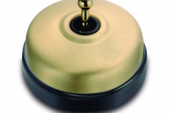 Dimbler porcelaine noire métal laiton brossé