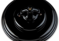 Fontini Garby colonial porcelaine noire rétro