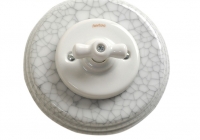 Fontini Garby colonial porcelaine blanche craquelée
