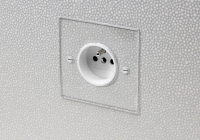 prise de courant Forbes and Lomax plexi blanc