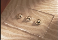triple bouton poussoir Forbes and Lomax plexi doré