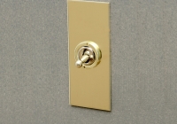 interrupteur étroit Architrave Forbes and Lomax Laiton poli