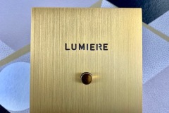 Guichet lumineux Arnould Epure Or brossé