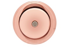 Bouton de sonnette en cuivre miroir