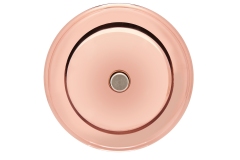 Bouton de sonnette en cuivre miroir