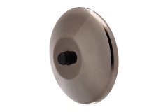 Bouton de sonnette en nickel noir miroir