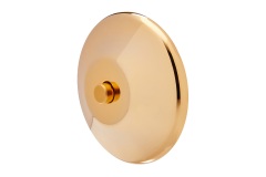 Bouton de sonnette en or miroir