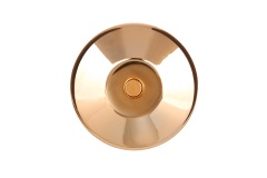 Bouton de sonnette en or miroir