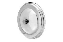 Bouton de sonnette en chrome miroir