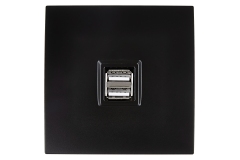Modelec Karo Chargeur USB Noir Satin (208)