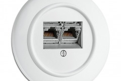 Prise RJ45 THPG Duroplast blanc