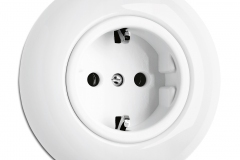 Prise schuko THPG porcelaine