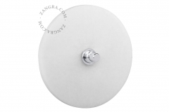 Zangra interrupteur en  marbre blanc