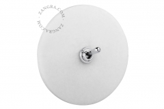 Zangra interrupteur en marbre blanc