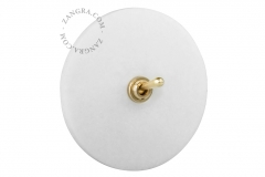 Zangra interrupteur en marbre blanc